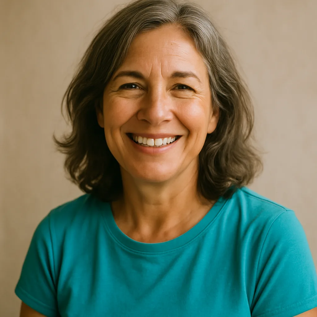 Smiling woman in her 50s — member of The Belfast Dating Site